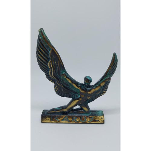 BRONZE STATUE ICARUS COLOR ANTIQUE BRONZE