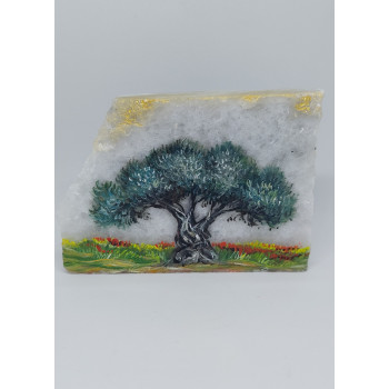 OLIVE MARBLE HAND PAINTED (OILCOLOURS)