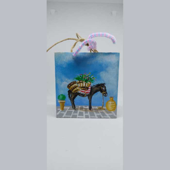 DONKEY-WOODEN WALL DECOR